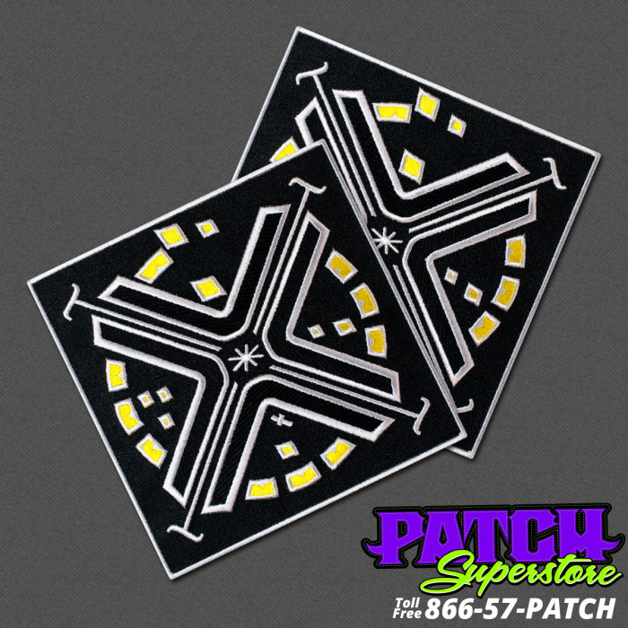 Silver-Yellow-Black-Design-Patch