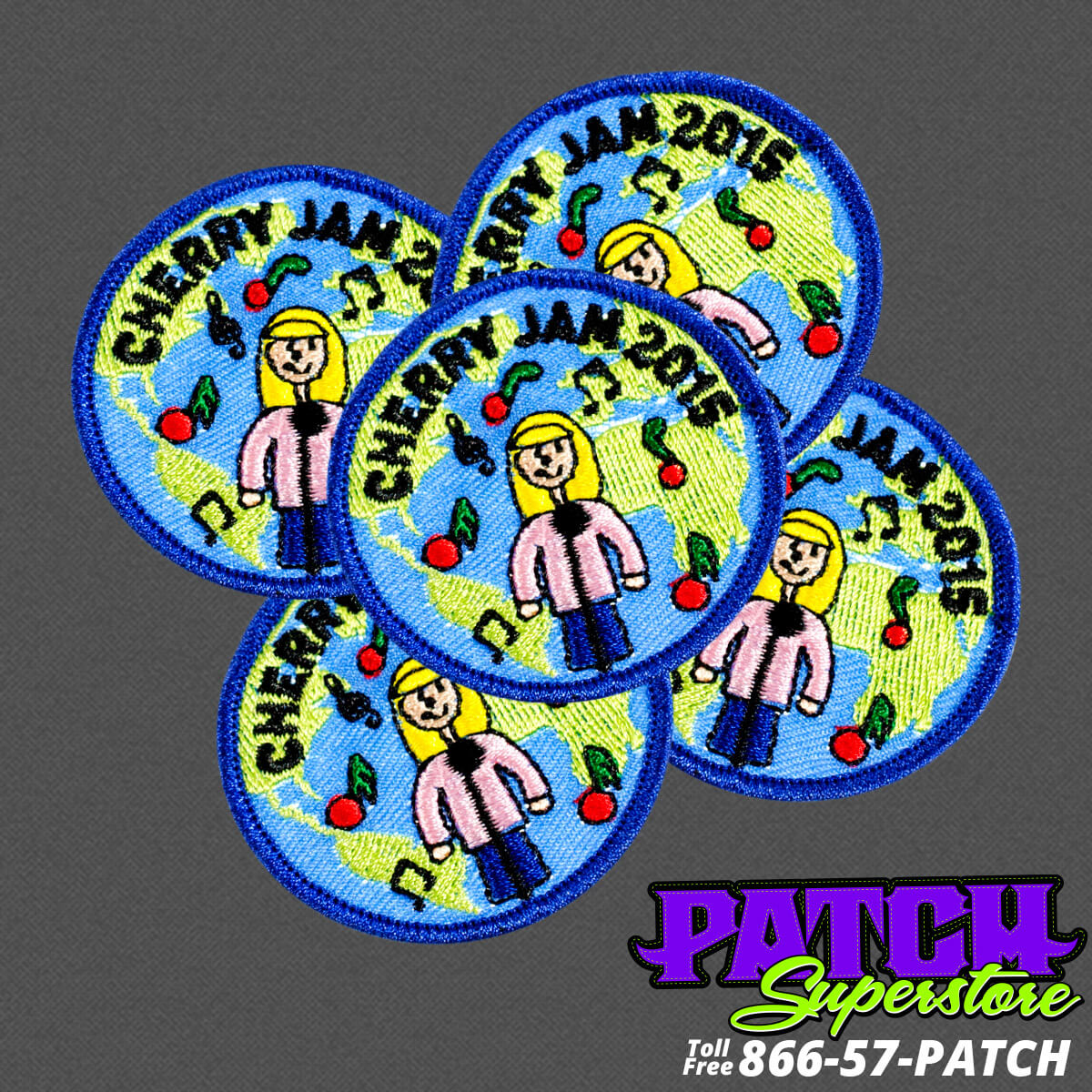 Girl Scout Patch Samples Brownie Patches PatchSuperstore   Sew On Merrow Girl Scouts Cherry Jam Patch 