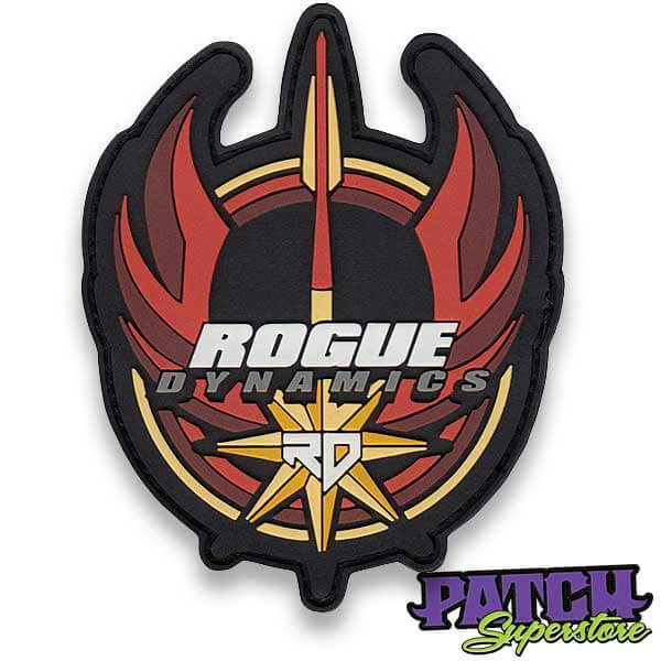 PVC custom patch rogue dynamics, star logo