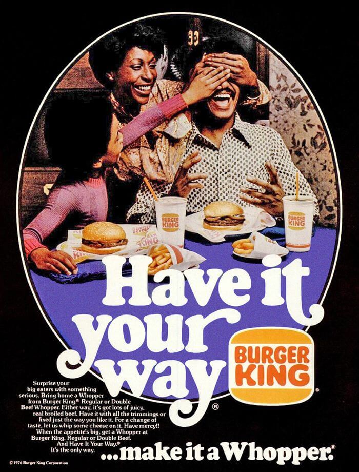 food and beverage slogans burger king have it your way