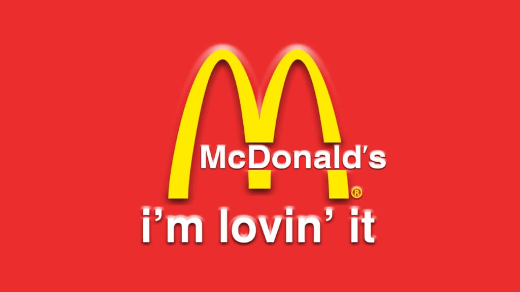 food and beverage slogans mcdonalds i'm lovin it